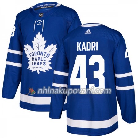 Toronto Maple Leafs Dresy Nazem Kadri 43 Adidas 2017-2018 Modrá Authentic - Pánské